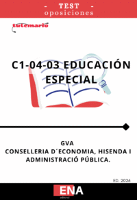 libro-test, con preguntas (DE CUATRO OPCIONES DE RESPUESTA), sobre los 12+20= 32 temas, solicitados para el estudio de las oposiciones del Cuerpo Especialistas de Atención socio sanitaria Educación Especial y Cuidados Auxiliares de Enfermería, C1-04-03, de la GVA, correspondientes a la oferta de empleo público de 2026 para personal de la Administración de la Generalitat