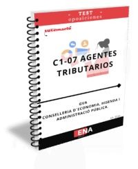 LIBRO DE TEST, con preguntas (DE CUATRO OPCIONES DE RESPUESTA), sobre los 12 + 20 = 32 temas, solicitados para la oposición de las plazas convocadas por la GVA de aprobación de la oferta de empleo público de 2026 para la Administración de la Generalitat. Conselleria de Justícia i Administració Pública, por la que se convocan pruebas selectivas de acceso al cuerpo de agentes tributarios de la Generalitat, C1-07, cuerpo especial, turno libre y personas con discapacidad, por el sistema de oposición, correspondientes a la oferta de empleo público de 2026 para personal de la Administración de la Generalitat.
