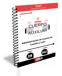LIBRO DE TEST, con preguntas (DE CUATRO OPCIONES DE RESPUESTA), sobre los 28 temas solicitados para el estudio de las oposiciones de 362 plazas del Cuerpo Auxiliar, convocadas por la Administración de Castilla y León, por de 7 de enero de 2026, de la Viceconsejería de Administraciones Públicas y Atención al Ciudadano, por la que se convocan procesos selectivos para el ingreso, por el sistema de acceso libre, en los Cuerpos Administrativo y Auxiliar de la Administración de la Comunidad de Castilla y León.