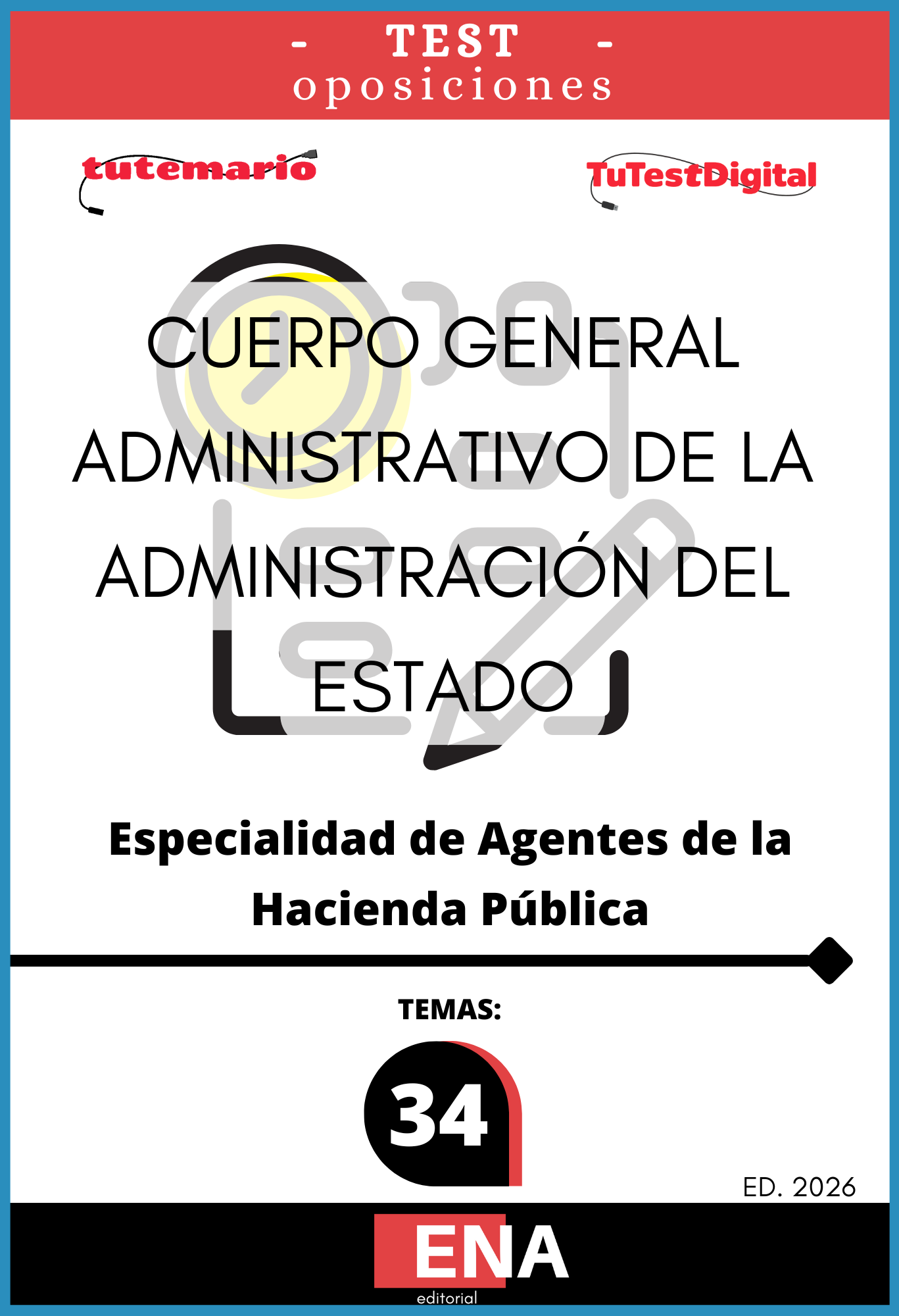 TEST Oposición 1.400 Agentes Hacienda Tributaria. ED 2026 FORMATO ONLINE