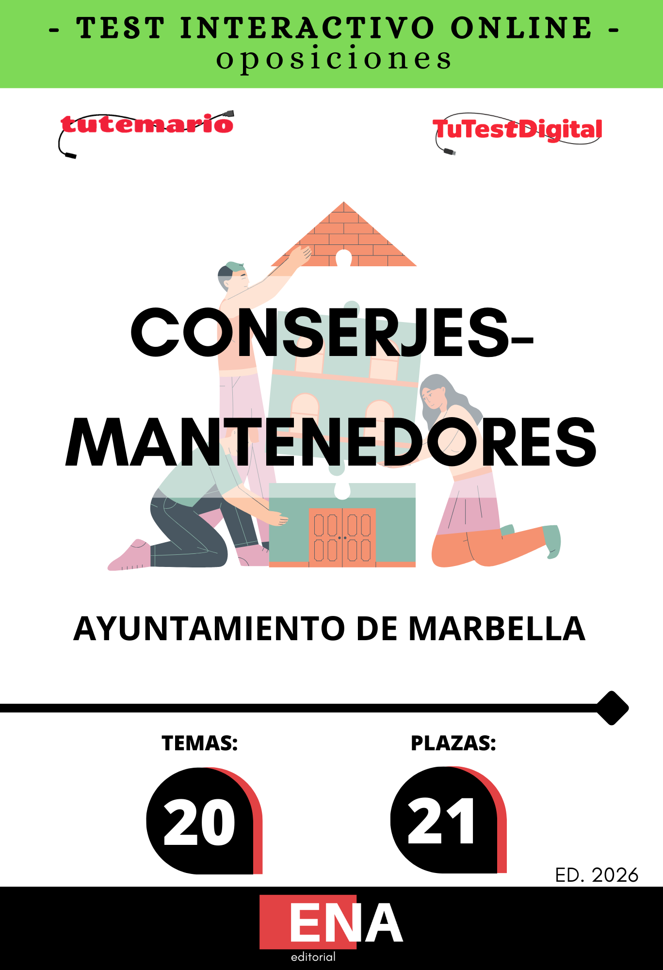 Libros oposición Conserjes Mantenimiento Ayuntamiento Marbella. Libros de oposiciones para esta misma convocatoria de 18€ a 142€