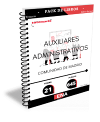 Material de estudio para la Oposición 645 Plazas Auxiliar Administrativo Comunidad Madrid.