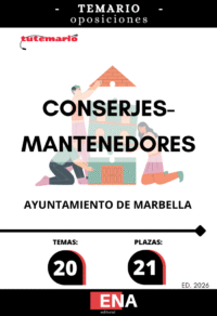 3. TEMARIO, oposición Conserjes Mantenedores Ayuntamiento Marbella. Formato PDF