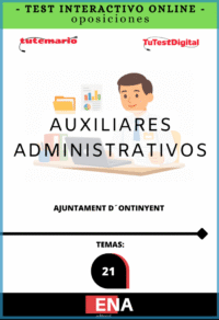libro Oposición Auxiliar Administrativo Ayuntamiento D´Ontinyent