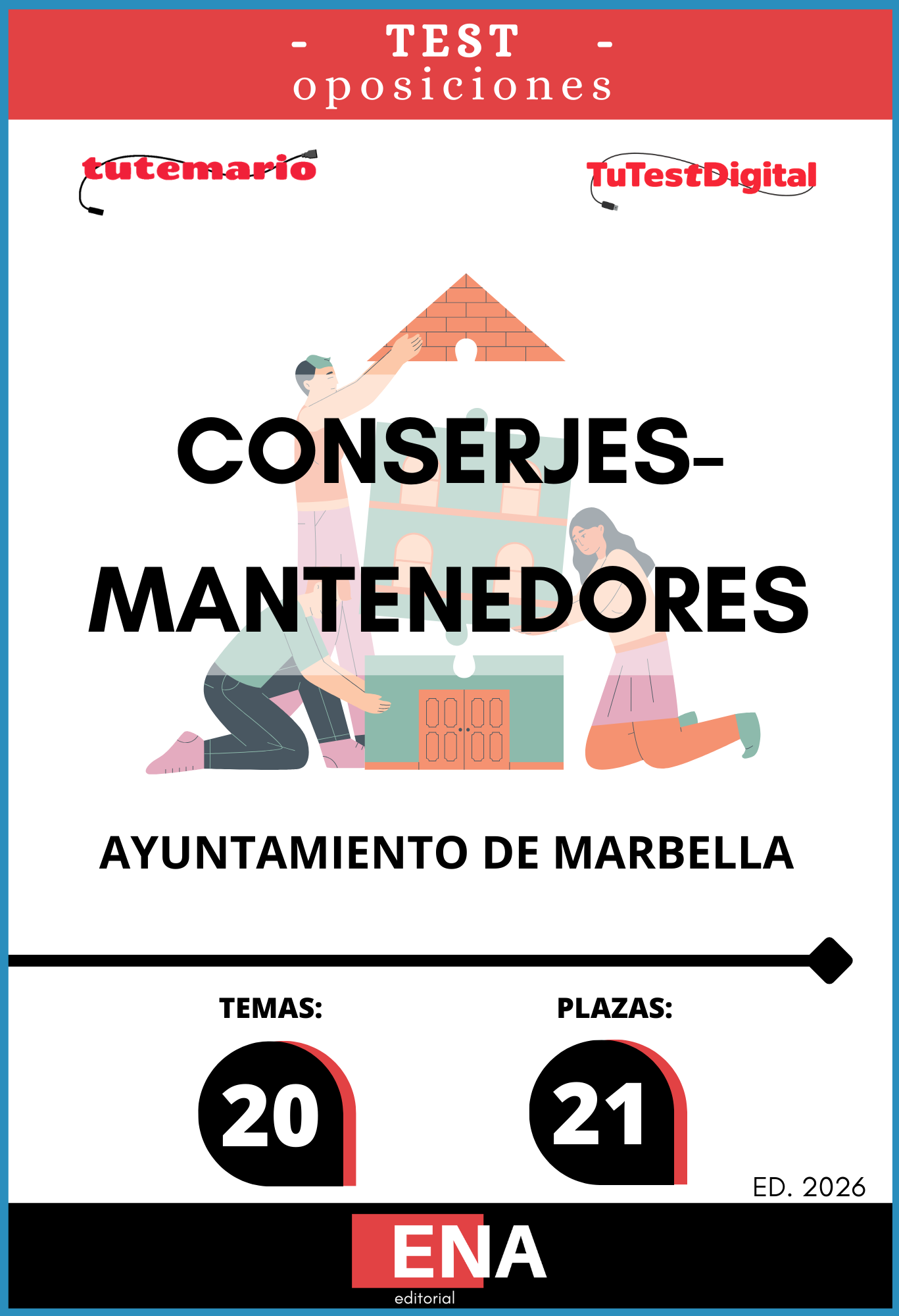 4. TEST, oposición Conserjes Mantenedores Ayuntamiento Marbella. Formato ONLINE
