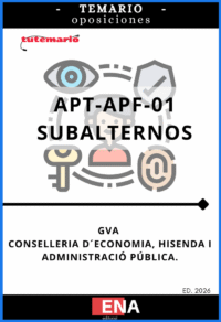 1. TEMARIO oposición Subalternos GVA 2026. FORMATO ONLINE