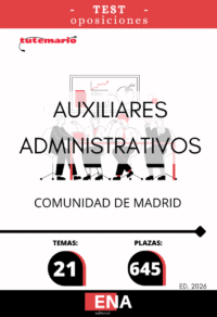 Material de estudio para la Oposición 645 Plazas Auxiliar Administrativo Comunidad Madrid.