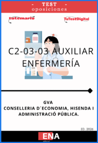 LIBRO DE TEST, con preguntas (DE CUATRO OPCIONES DE RESPUESTA), sobre los 24 temas solicitados para el estudio de la fase de oposición, de la Conselleria de Justicia y Administración Pública, por la que se convocan pruebas selectivas de acceso a los cuerpos y escalas del subgrupo C2, cuerpos especiales, turno libre general, personas con discapacidad y enfermedad mental, por el sistema de oposición, para cubrir las plazas previstas correspondientes a la oferta de empleo público de 2026 para personal de la Administración de la Generalitat.