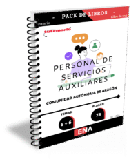 8. TEMARIO y TEST, Oposición Personal de Servicios C. A. Aragón PSX ED 2026. Formato ENCUADERNADO