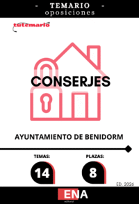 Libros oposición 8 Conserjes Ayuntamiento de Benidorm.