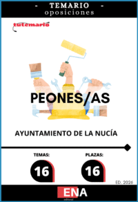 Material de estudio TEMARIOS y TEST para la convocatoria de 16 plazas peones Ayuntamiento de La Nucía.