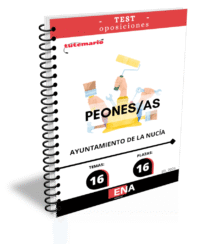 Material de estudio TEMARIOS y TEST para la convocatoria de 16 plazas peones Ayuntamiento de La Nucía.
