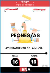 Material de estudio TEMARIOS y TEST para la convocatoria de 16 plazas peones Ayuntamiento de La Nucía.