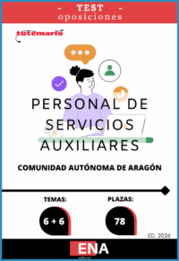 Material de estudio TEMARIOS y TEST para la convocatoria Personal de Servicios C. A. Aragón PSX ED 2026