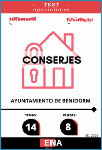 Material de estudio TEMARIOS y TEST para la convocatoria de 8 Conserjes Ayuntamiento de Benidorm.
