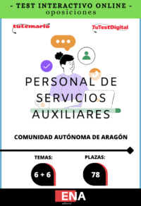 Material de estudio TEMARIOS y TEST para la convocatoria Personal de Servicios C. A. Aragón PSX ED 2026