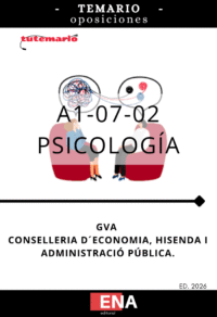 Libros oposición 28/25 Cuerpo A1-07-02 Escala Psicología GVA