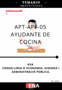 Libros oposición Ayudante de Cocina GVA Convocatoria 84/26
