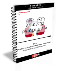 TEMARIO oposición 28/25 Cuerpo A1-07-02 Escala Psicología GVA. Formato ENCUADERNADO