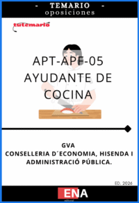 Libros oposición Ayudante de Cocina GVA Convocatoria 84/26