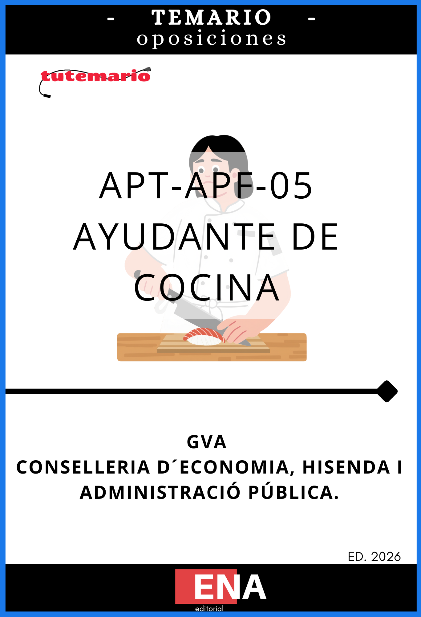 Libros oposición Ayudante de Cocina GVA Convocatoria 84/26