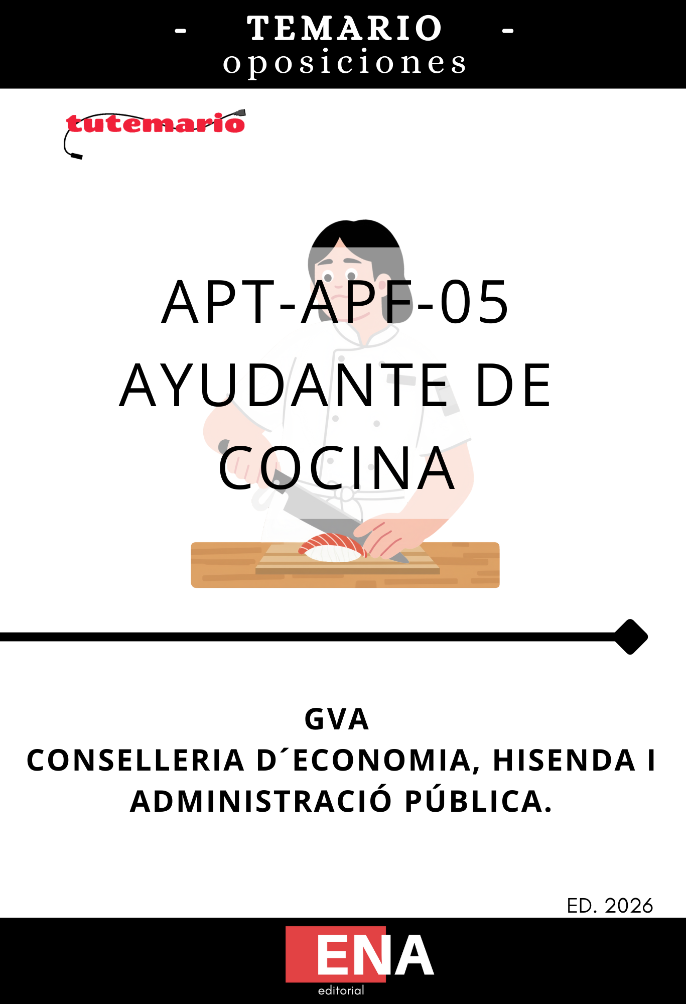 Libros oposición Ayudante de Cocina GVA Convocatoria 84/26