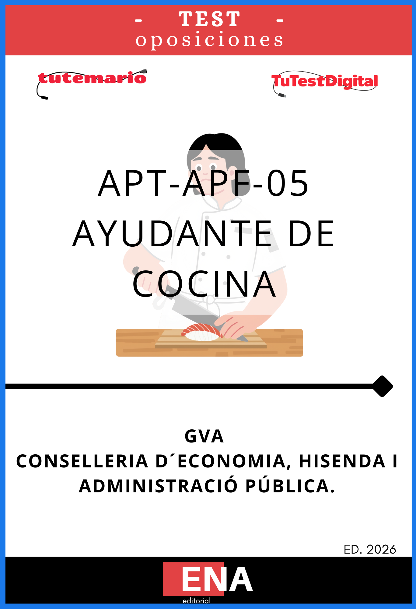 Libros oposición Ayudante de Cocina GVA Convocatoria 84/26