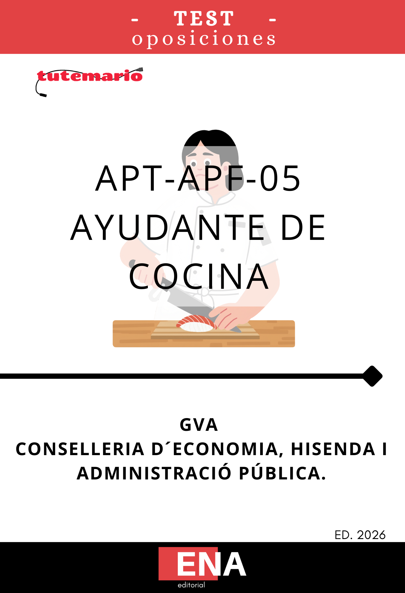 Libros oposición Ayudante de Cocina GVA Convocatoria 84/26