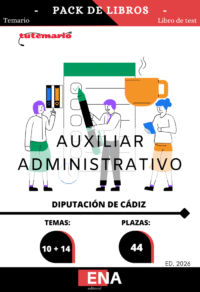 Libros de Oposición 44 Auxiliares Administrativos Diputación de Cádiz ED. 2026 de 9€ a 127€