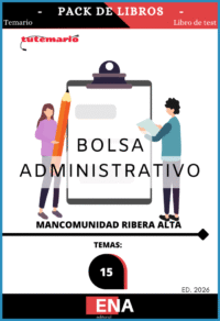 Material de estudio TEMARIOS y TEST para la convocatoria Bolsa C1 Administrativo Mancomunitat Ribera Alta ED. 2026