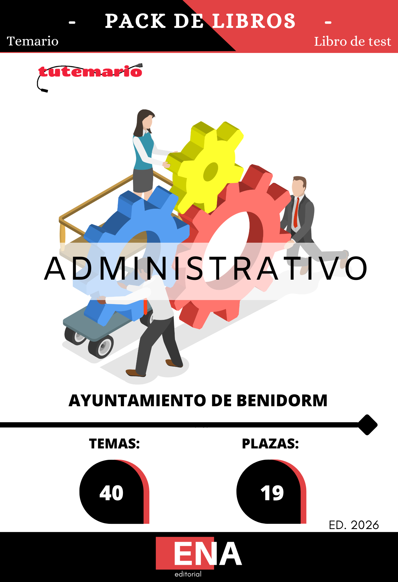 Libros Oposición 19 Administrativos Ayuntamiento de Benidorm ED. 2026