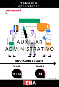 Material de estudio TEMARIOS y TEST para la convocatoria Oposición 55 plazas auxiliar administrativo Ayuntamiento de Córdoba. ED 2026