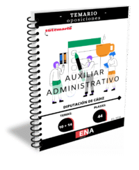 Material de estudio TEMARIOS y TEST para la convocatoria Oposición 44 Auxiliares Administrativos Diputación de Cádiz ED. 2026