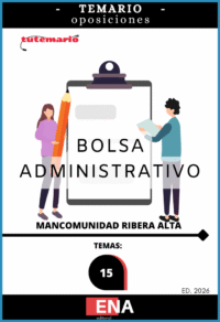 Material de estudio TEMARIOS y TEST para la convocatoria Bolsa C1 Administrativo Mancomunitat Ribera Alta ED. 2026