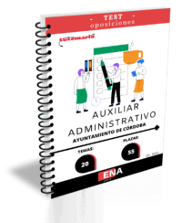 Material de estudio TEMARIOS y TEST para la convocatoria Oposición 55 plazas auxiliar administrativo Ayuntamiento de Córdoba. ED 2026