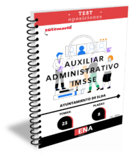 Material de estudio TEMARIOS y TEST para la convocatoria Oposición 8 Auxiliares Administrativos Ayuntamiento de Elda ED. 2026