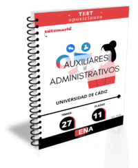 Material de estudio TEMARIOS y TEST para la convocatoria Oposición 11 Auxiliares Administrativos Universidad de Cádiz ED. 2026
