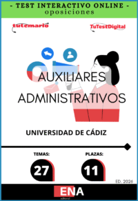 Libros de Oposición 11 Auxiliares Administrativos Universidad de Cádiz ED. 2026 de 4€ a 94€