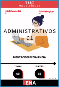 Material de estudio TEMARIOS y TEST para la convocatoria 66 plazas C1 Administrativo Diputación Valencia DIVAL ED. 2026