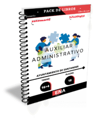 Material de estudio TEMARIOS y TEST para la convocatoria Oposición 18 Auxiliares Administrativos Ayuntamiento de Santander