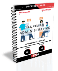 Material de estudio TEMARIOS y TEST para la convocatoria Oposición 19 Auxiliar Administrativo C2 Diputación de Córdoba 2026