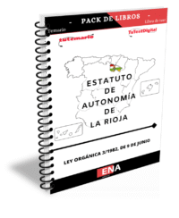 TEMARIO y TEST. Oposiciones Estatuto de autonomía de La Rioja. FORMATO ENCUADERNADO