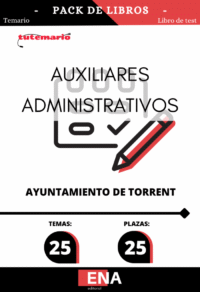 Libros Oposición 25 Auxiliar Administrativo Ayuntamiento de Torrent ED. 2026