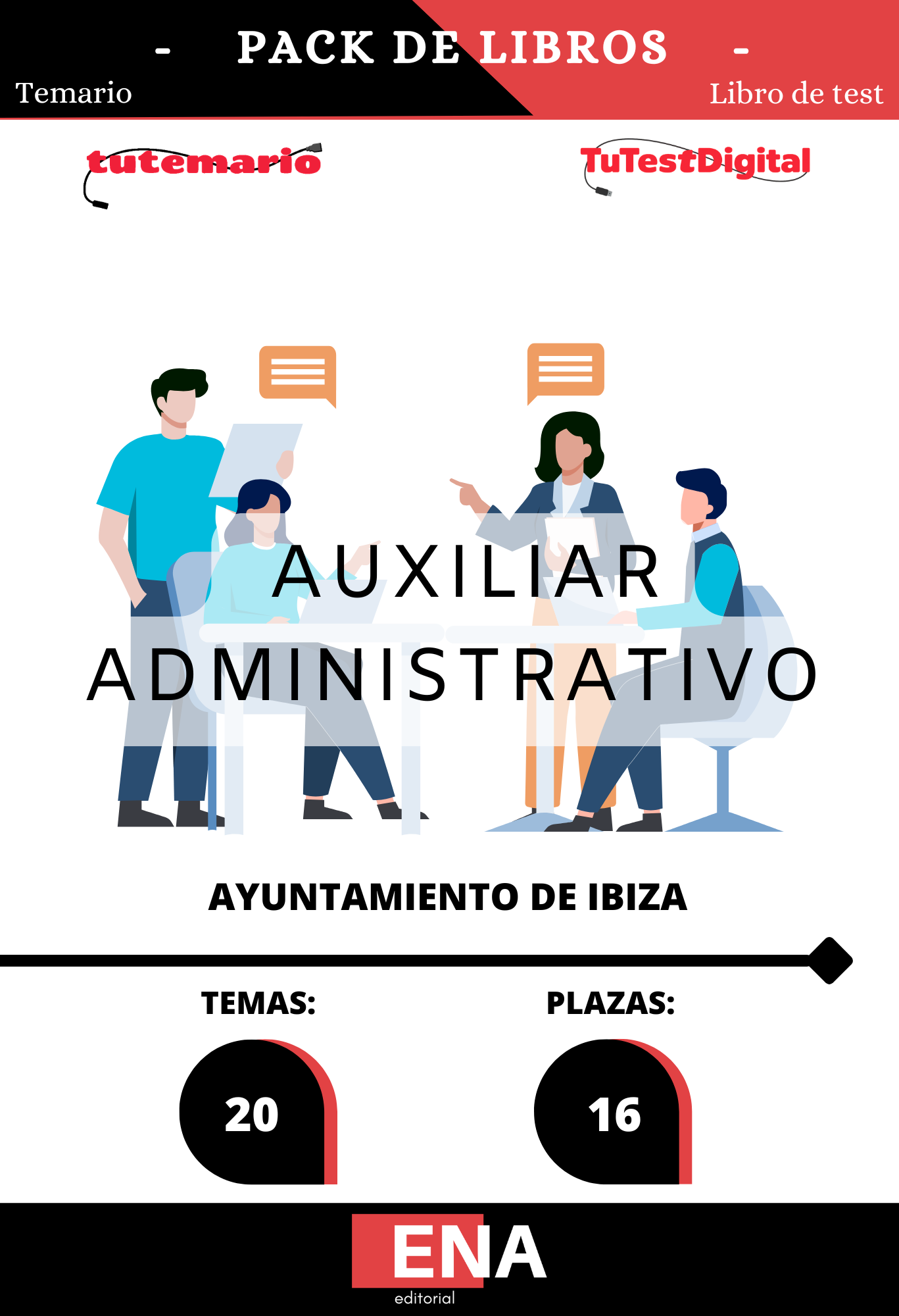 Oposición 16 Auxiliares Administrativos Ayuntamiento de Ibiza ED 2026