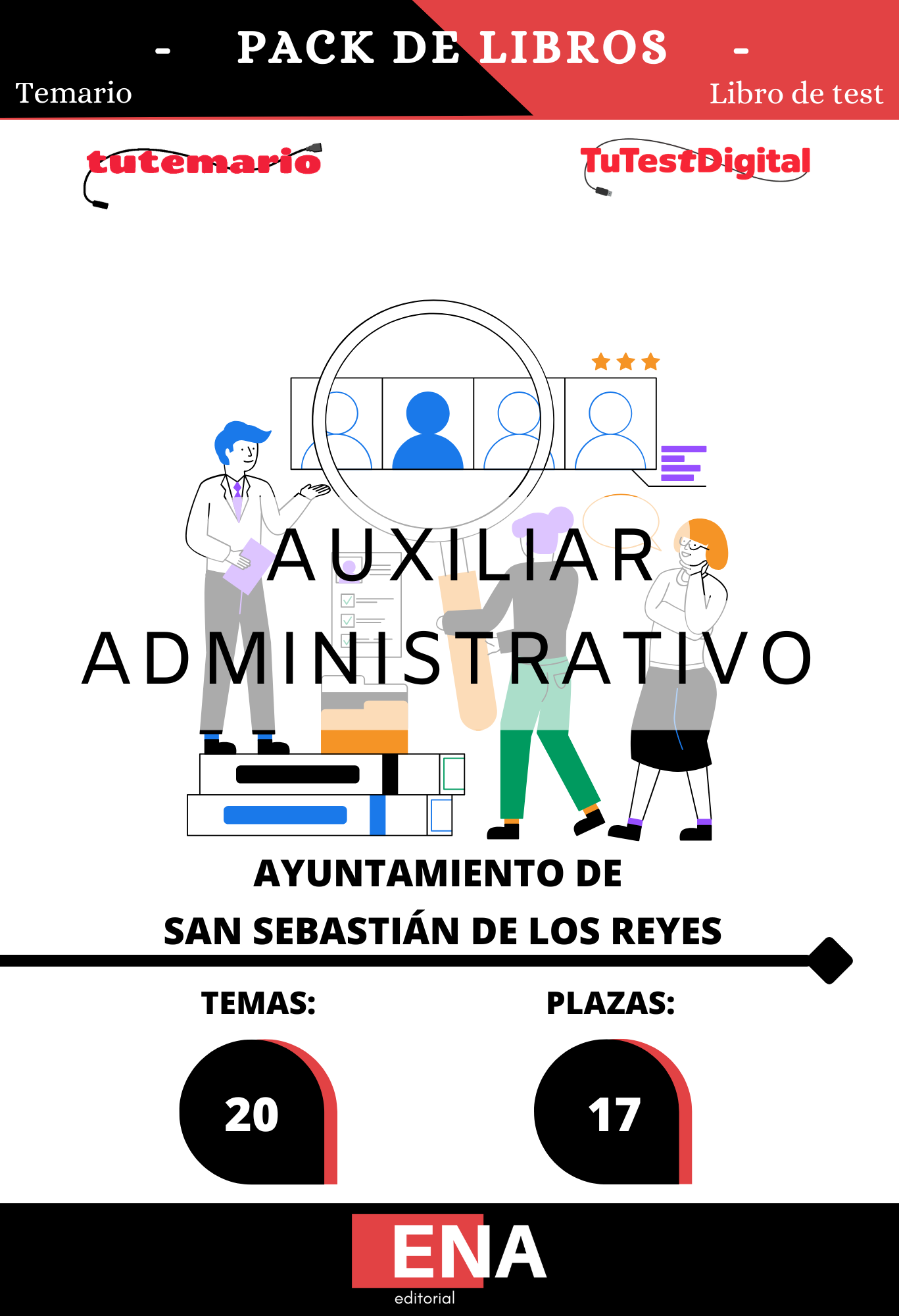 Libros Oposición 17 Auxiliar Administrativos Ayuntamiento de San Sebastián de los Reyes 2026