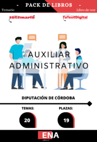 Material de estudio TEMARIOS y TEST para la convocatoria Oposición 19 Auxiliar Administrativo C2 Diputación de Córdoba 2026