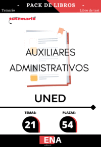 Material de estudio TEMARIOS y TEST para la convocatoria Oposición 54 Auxiliar Administrativos UNED 2026