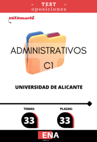 5. TEST de la Oposición 33 Administrativos C-1 Universidad de Alicante ED 2026 Formato PDF
