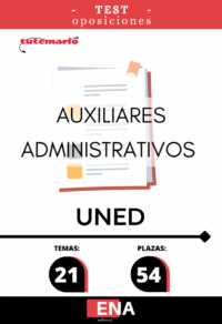 Material de estudio TEMARIOS y TEST para la convocatoria Oposición 54 Auxiliar Administrativos UNED 2026