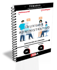 Material de estudio TEMARIOS y TEST para la convocatoria Oposición 19 Auxiliar Administrativo C2 Diputación de Córdoba 2026